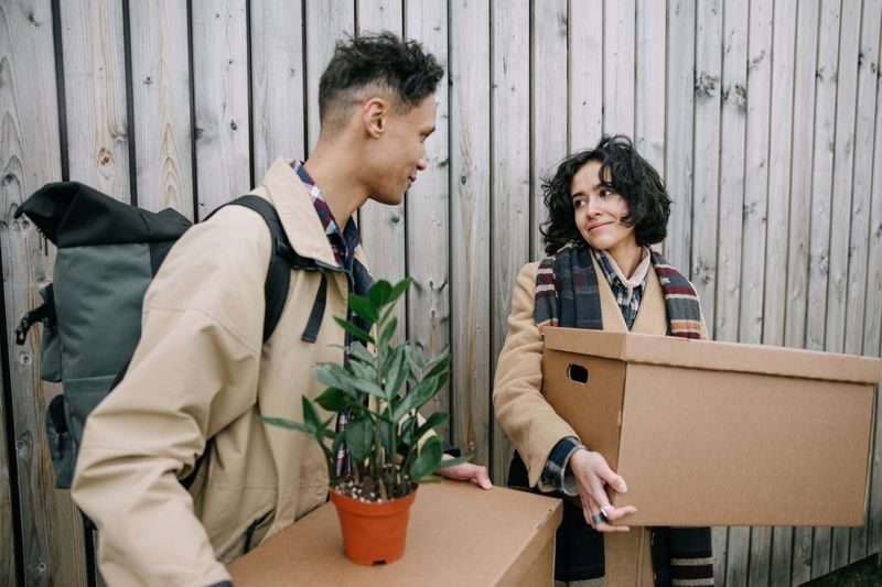 TicTac Relocation movers carrying boxes